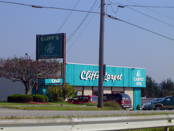 Cliff's Carpet, Unity Township