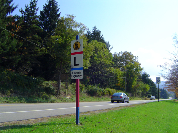 Lincoln Highway Sign, Ligonier Township