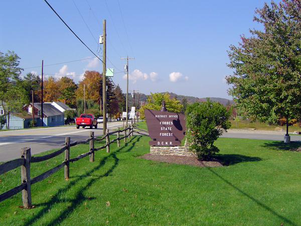 Ligonier Township, Forbes State Forest Office Sign