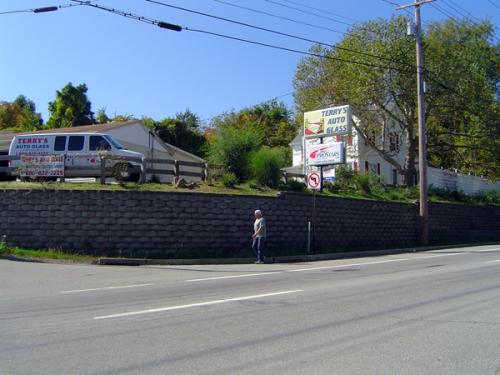 Pedestrian Near Terry's Auto Glass, Walton Tea Road